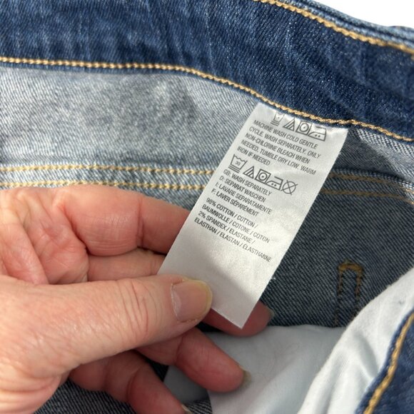 Du Jour Capri Pants Jeans Plus Size 18W Denim Embellished Cuffs Stretch - Picture 6 of 8